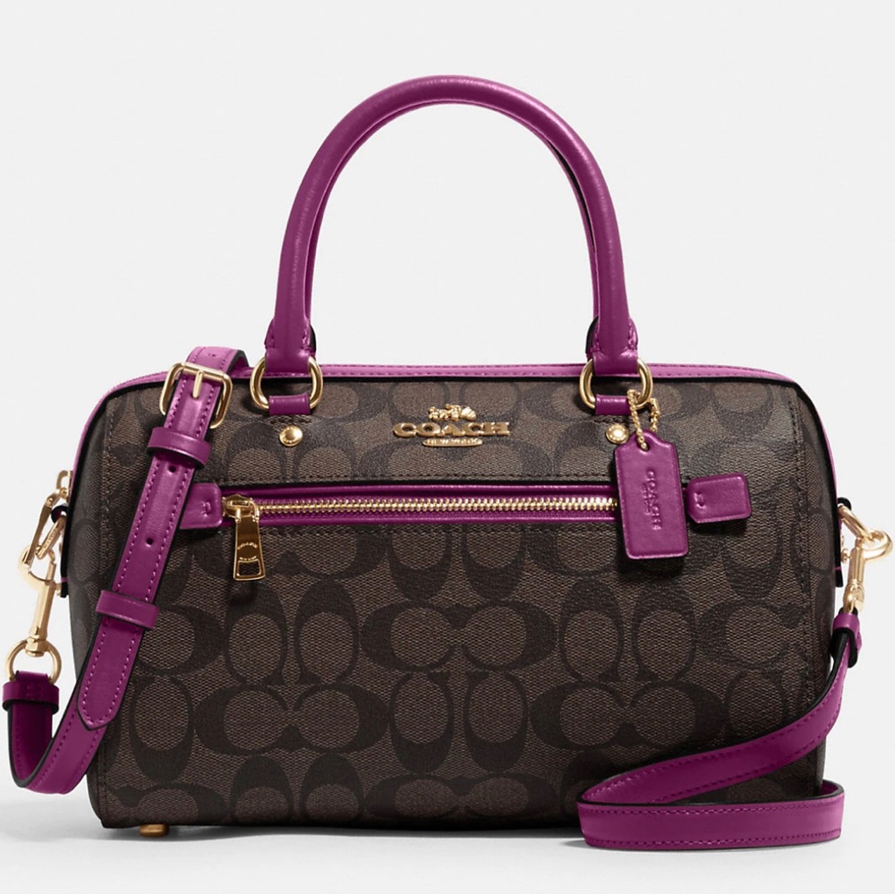 NWT Coach Rowan Satchel in signature Canvas